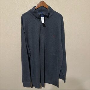 NWT Polo Ralph Lauren Men’s Grey French Rib Pullover